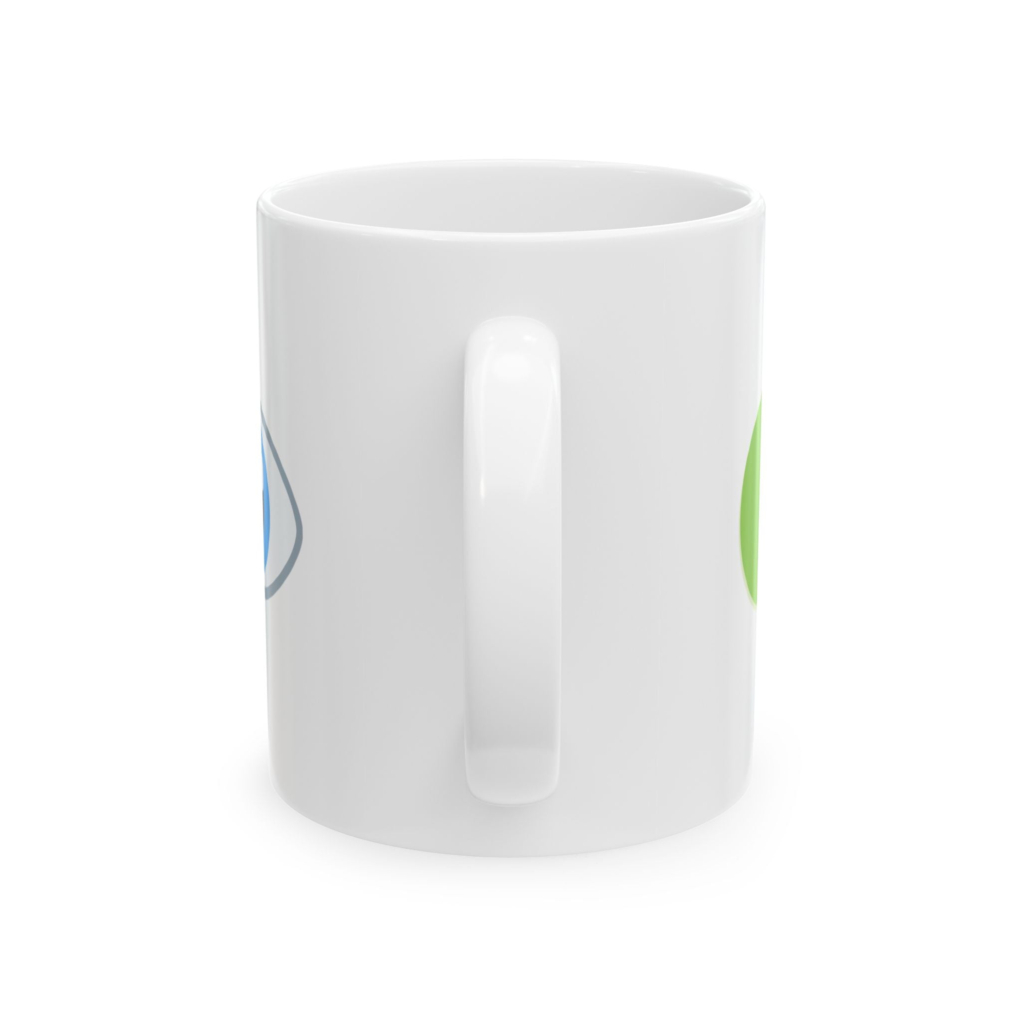 Pea Bee Eye (PBI) Ceramic Mug — Cute Bee Graphic Coffee Tea Cup (11oz, 15oz)